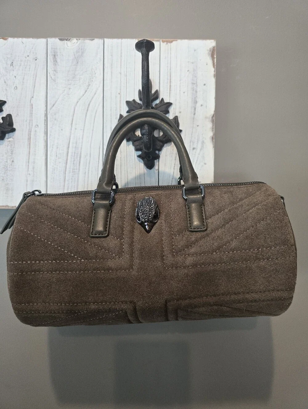 Kurt Geiger Quilted Barrel Bag